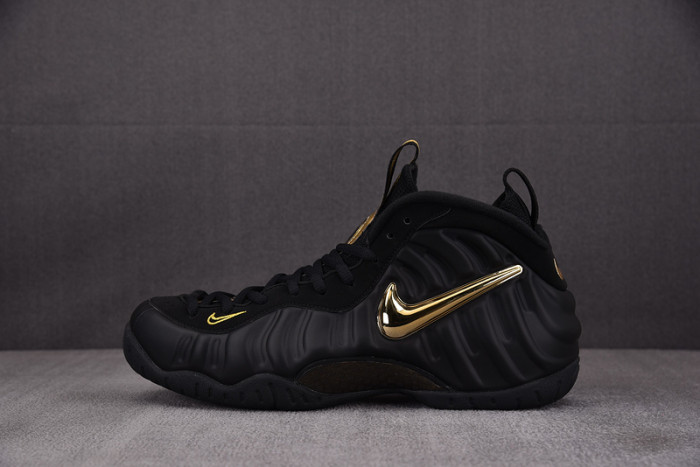 Nike Air Foamposite Pro Black Metallic Gold 624041-009