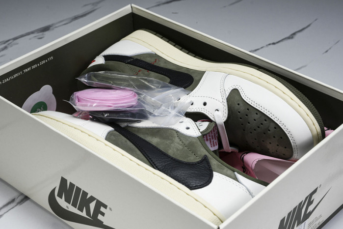 travis scott x air jordan 1 low og olive dm7866-200