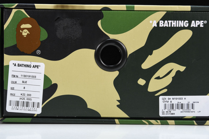 a bathing ape bape sta low copshoe bp-051