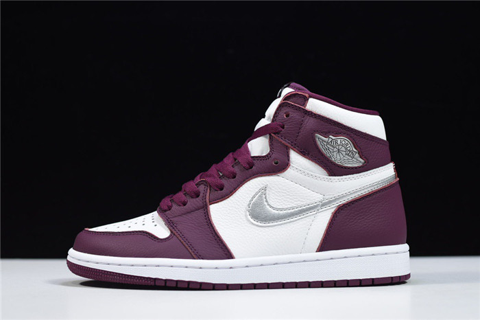 jordan 1 retro high og bordeaux - 555088-611