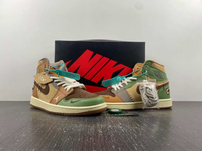 zion williamson x air jordan 1 high top dz7292-101