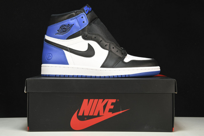 air jordan 1 retro “fragment” black/sport royal-white mens 716371-040