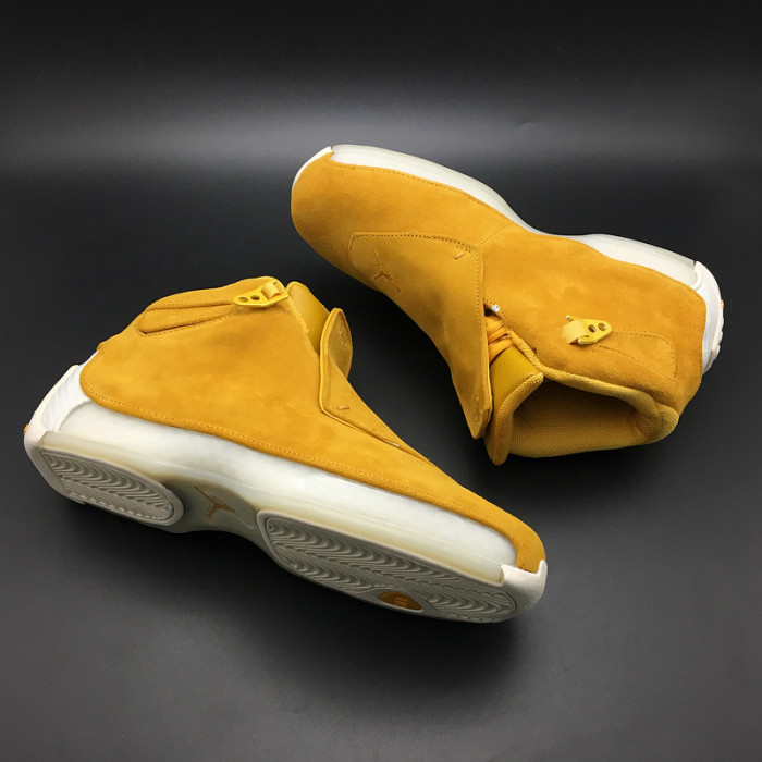 air jordan 18 retro "yellow suede" - air jordan - aa2494-701