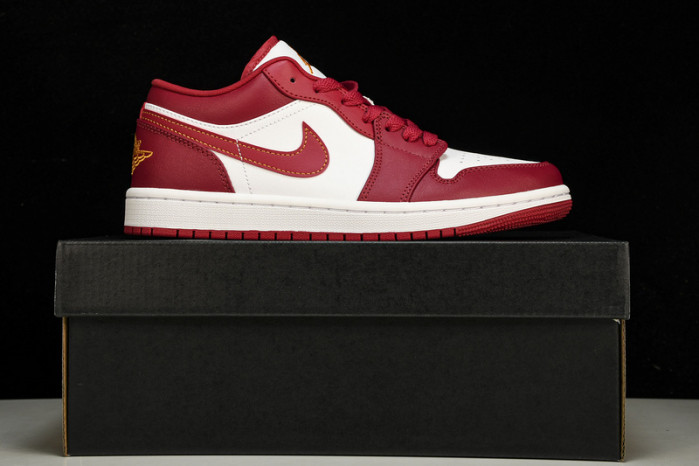 jordan 1 low cardinal red - 553558-607