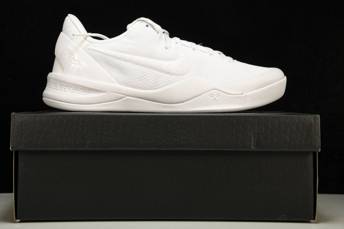 nike kobe 8 protro triple white fj9364-100