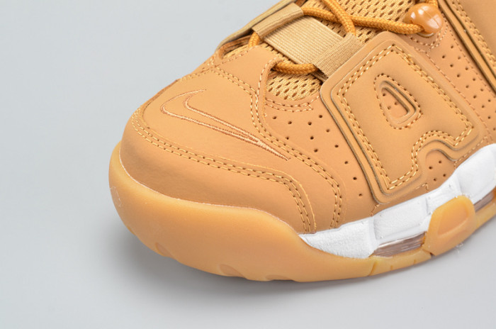 nike air more uptempo prm “wheat” brown mens aa4060-200