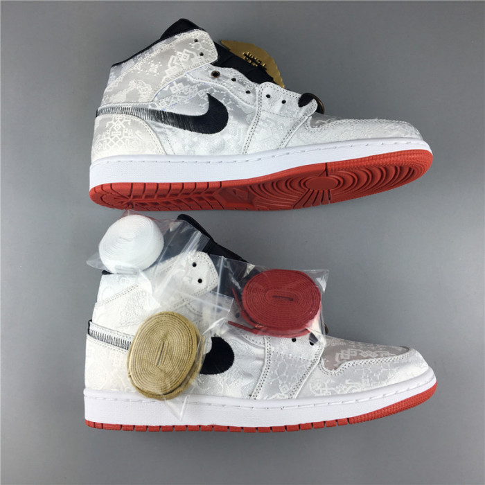 air jordan 1 mid "clot - fearless" - cu2804-100